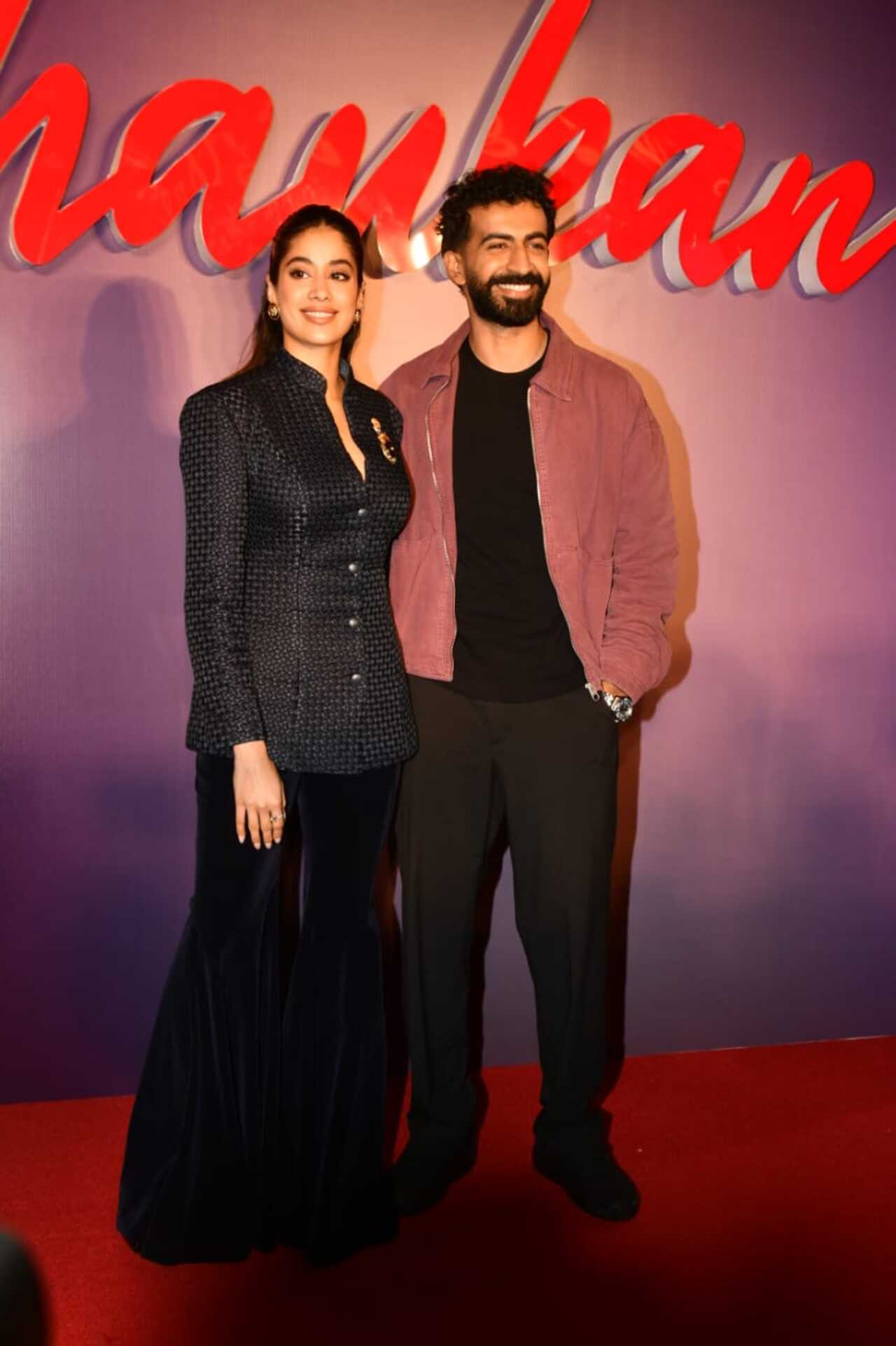 Roshan Mathew and Janhvi Kapoor at the launch of the song 'Shaukan' from their film 'Ulajh'