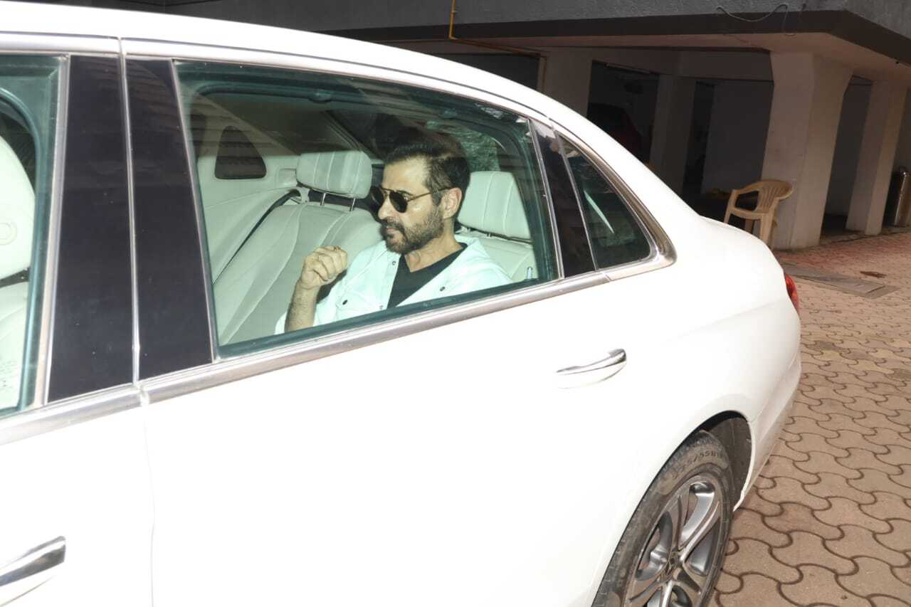 Sanjay Kapoor at Menaka Irani's residence