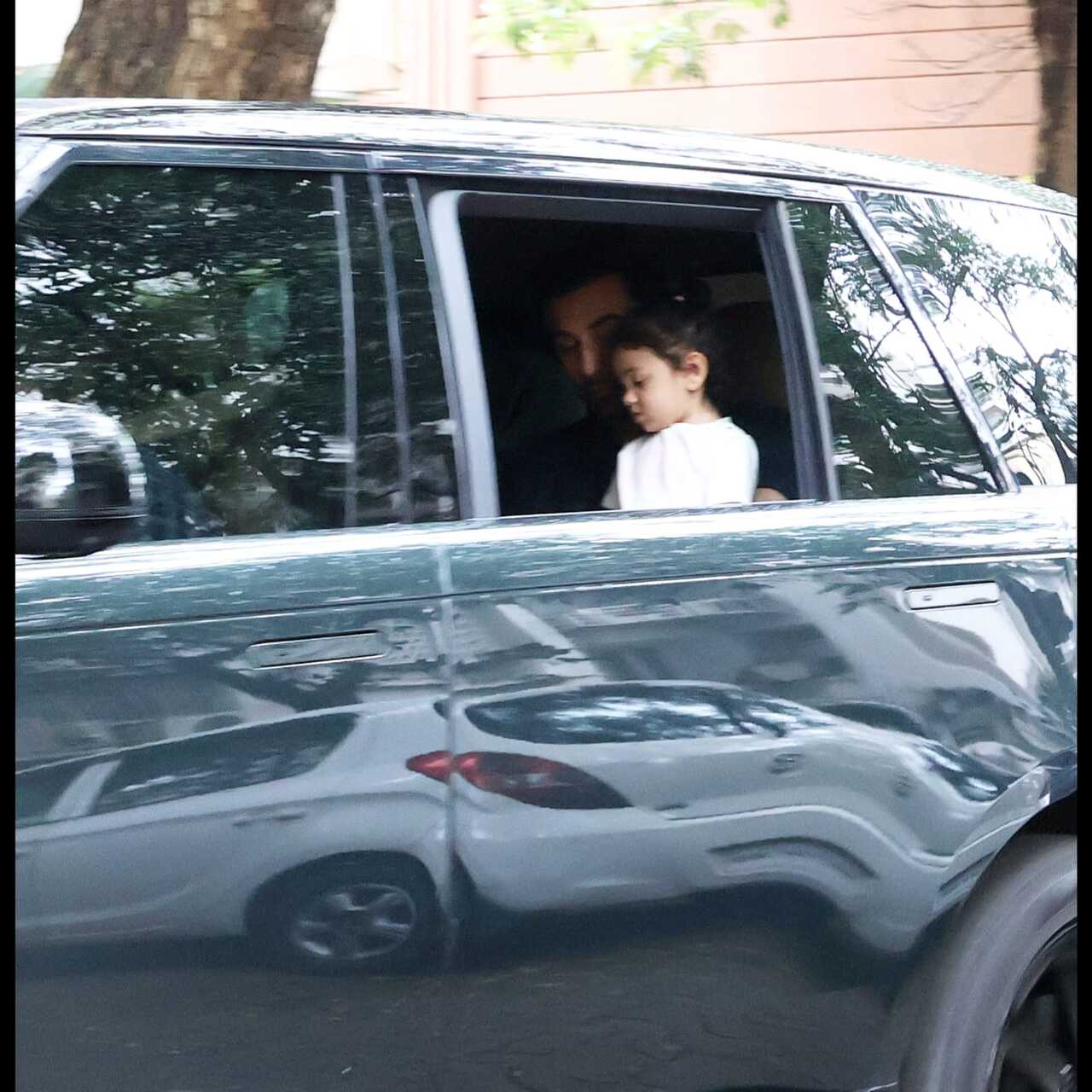 Ranbir Kapoor and Raha were spotted taking a ride in the city