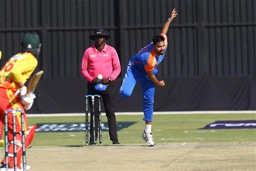 Pacer Avesh Khan bagged two wickets for 39 runs, followed by Khaleel Ahmed with 1 wicket. The 
