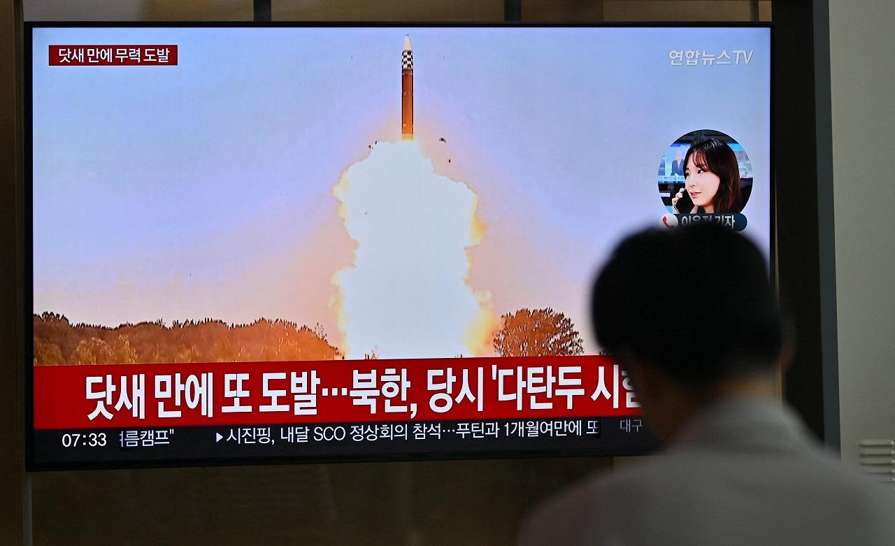 The Joint Chiefs of Staff said the missiles were launched 10 minutes apart in a northeastern direction from the town of Jangyon in southeastern North Korea