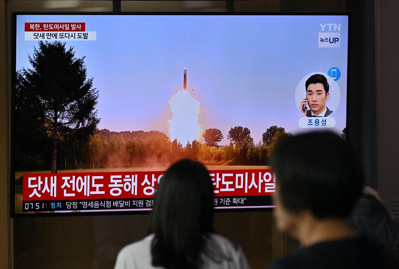 South Korean media said an unidentified South Korean military source reported that it was highly likely the second missile crashed in an inland area of the North. Possible damages on the North's ground weren't immediately reported