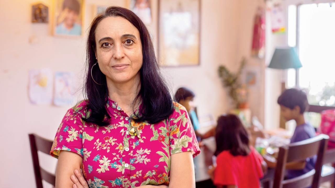 Elena Gil is working against the clock to try and get her four children to meet her sick mother in Spain, before it’s too late. Pic/Nilanjan Mukherjee