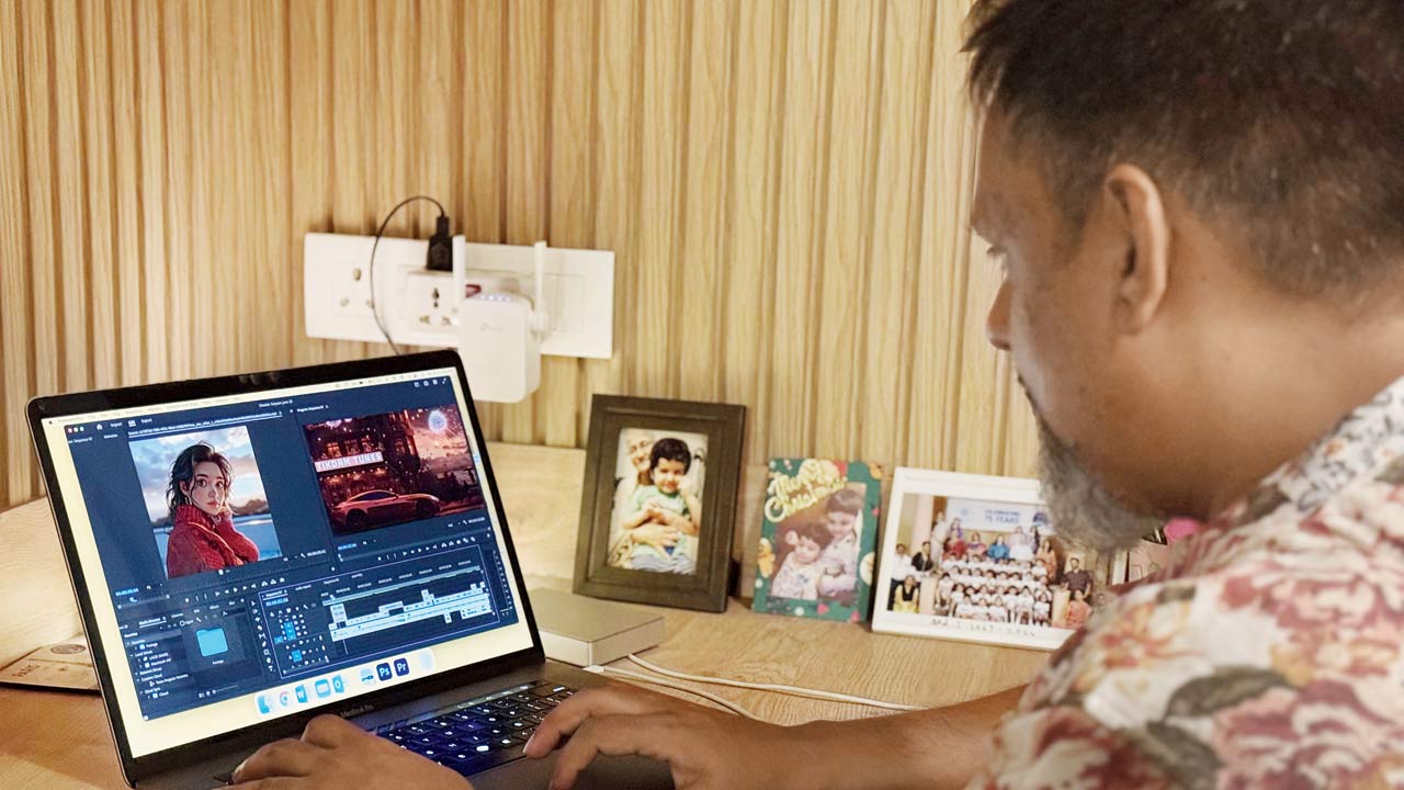 Vivek Anchalia, who created Aisha Bose using AI tools, reveals that she has her own Instagram account