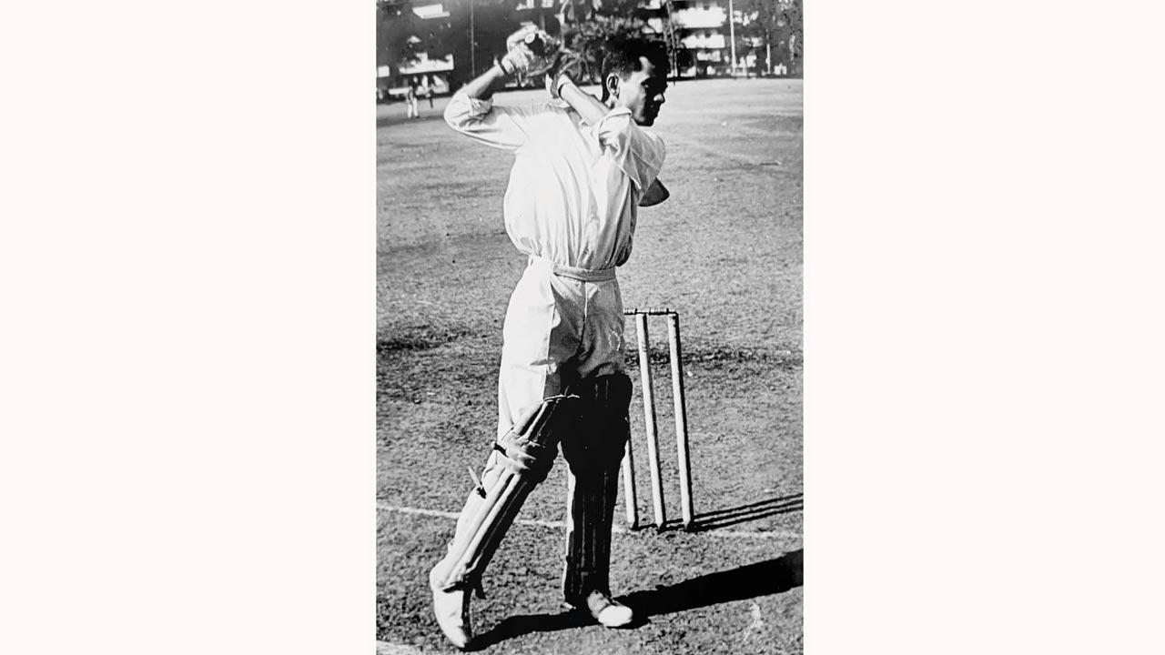 Amar Vaidya batting in the 1960s