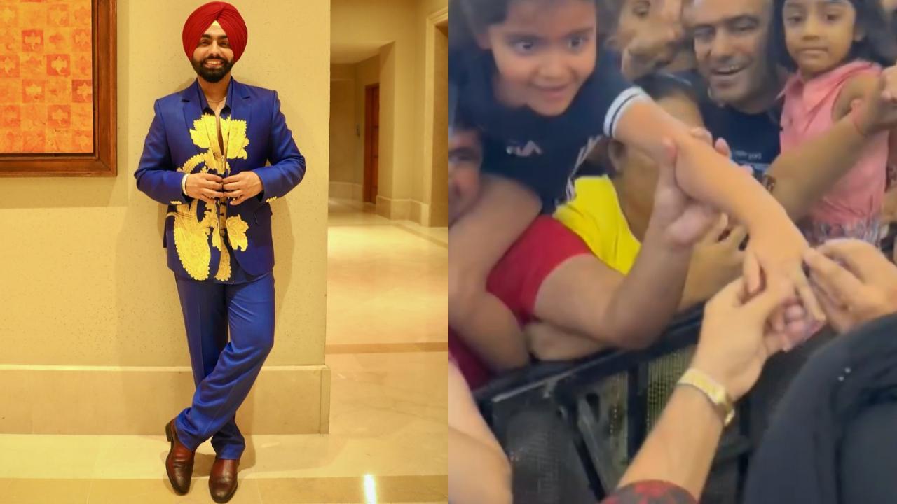 Watch! Bad Newz actor Ammy Virk gifts his ring to a little fan
