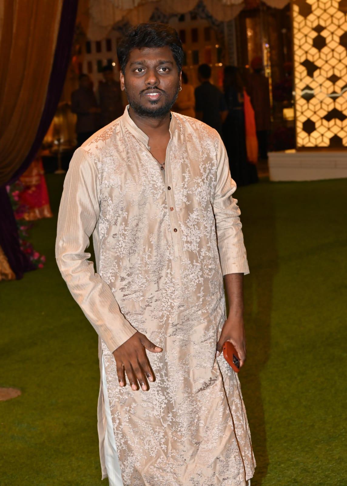 Atlee was also present at Anant and Radhika's haldi ceremony, dressed in smart ethnic attire
