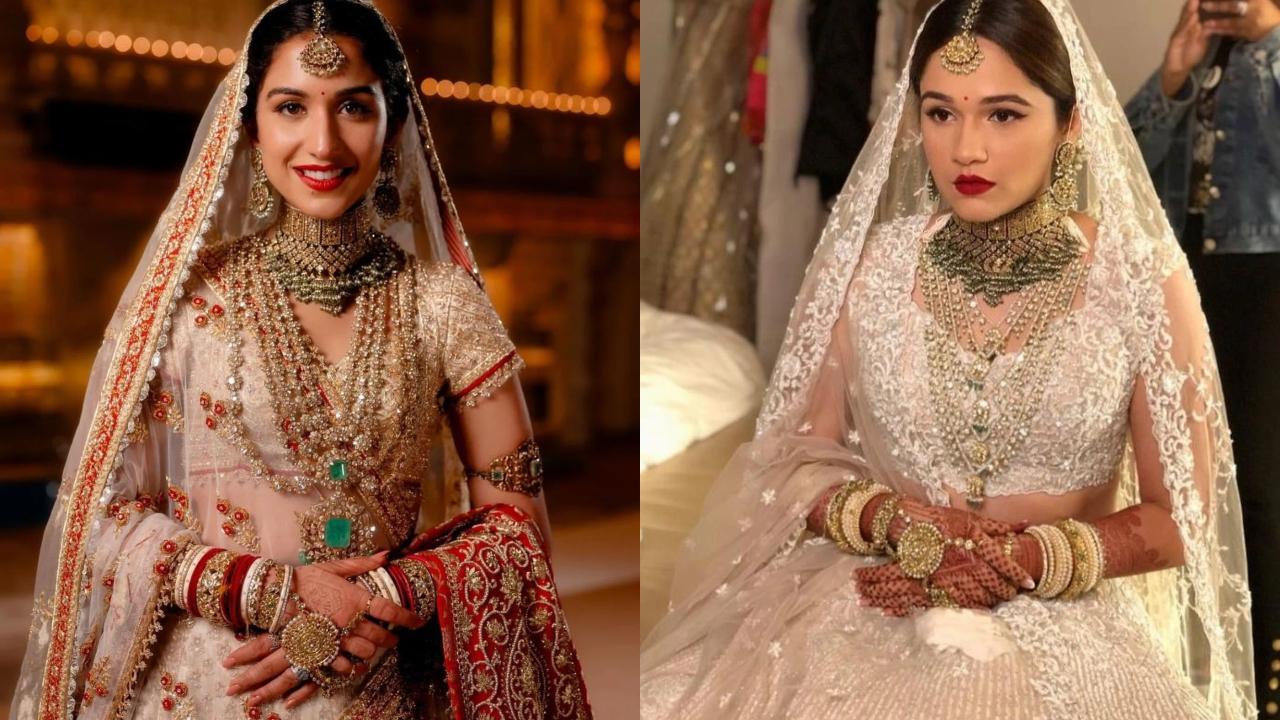 Radhika Merchant wears sister Anjali's jewellery for her wedding with Anant