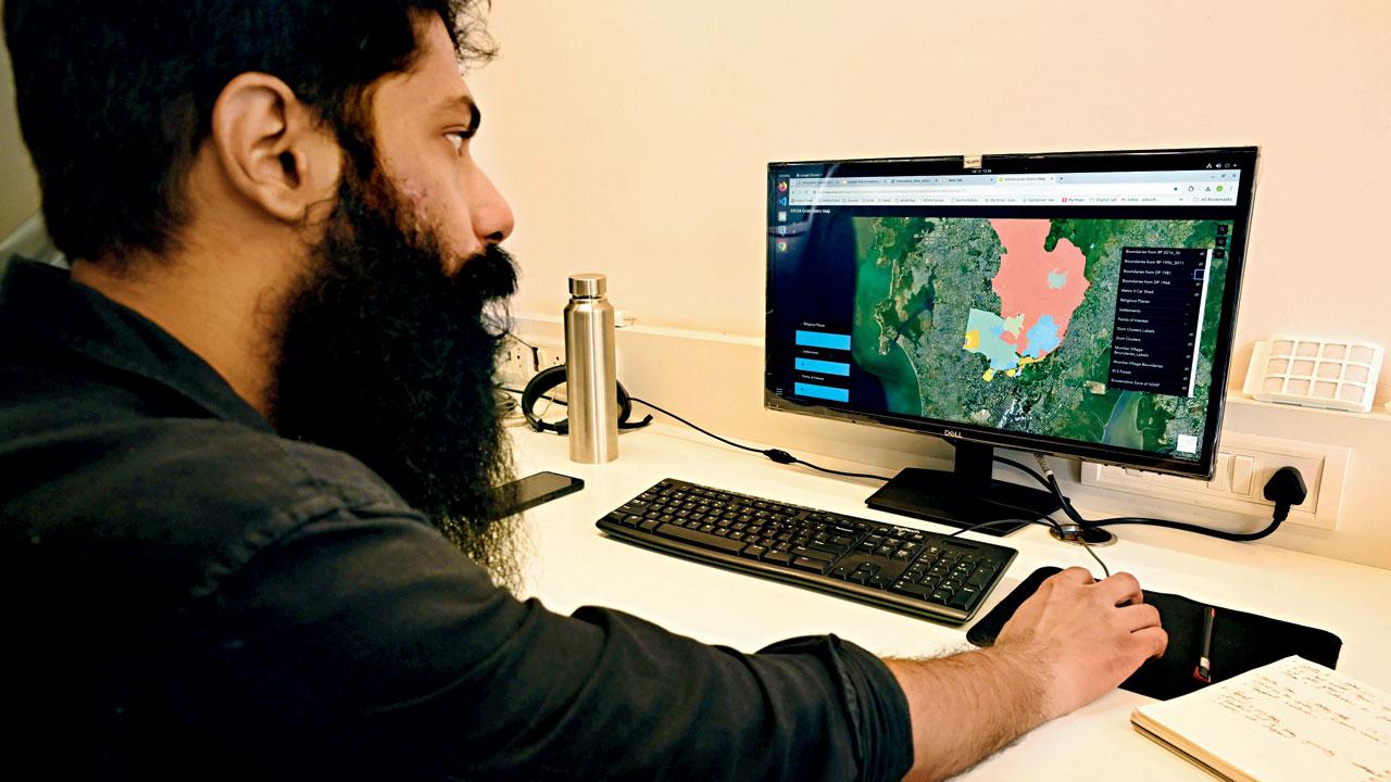 The geomapped space in Aarey forest