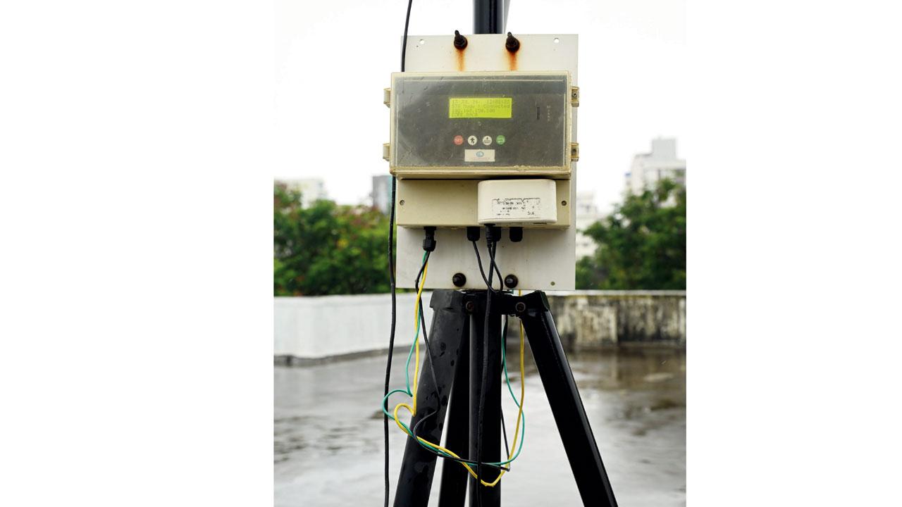 A close-up of the sensors at KRVIA