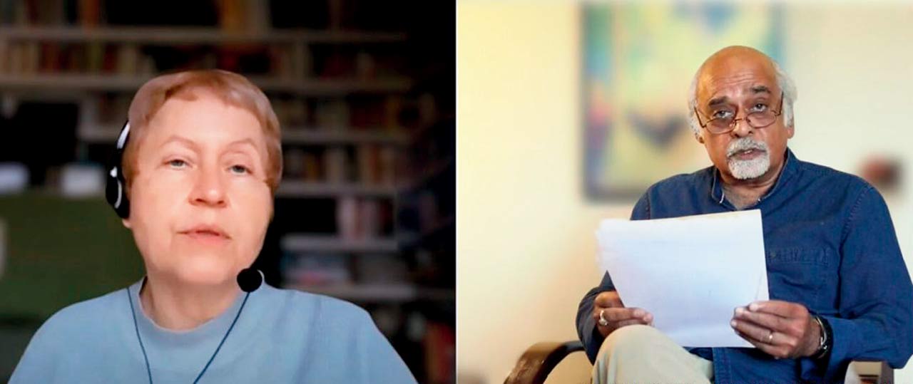 Along with facilitating reading material in various languages, the website stores lectures by translators from across the globe like (above, from left) Dr Ulrike Draesner and Dr Rajendra Dengle