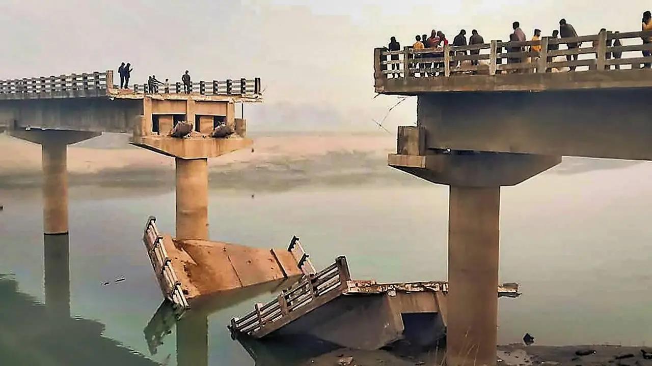 Bihar: Another bridge collapses,10th such incident in past 15 days