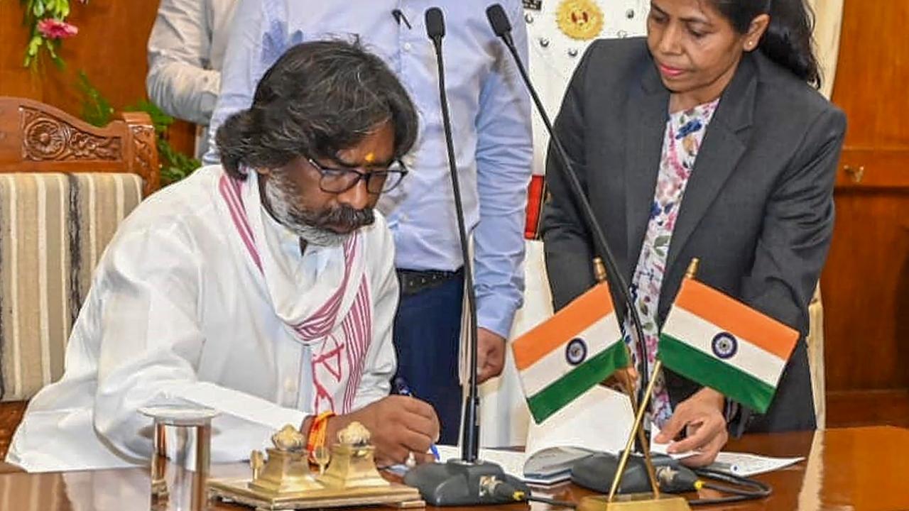 Hemant Soren was released from jail on June 28 after the High Court of Jharkhand granted bail to him in a money laundering case linked to an alleged land scam.