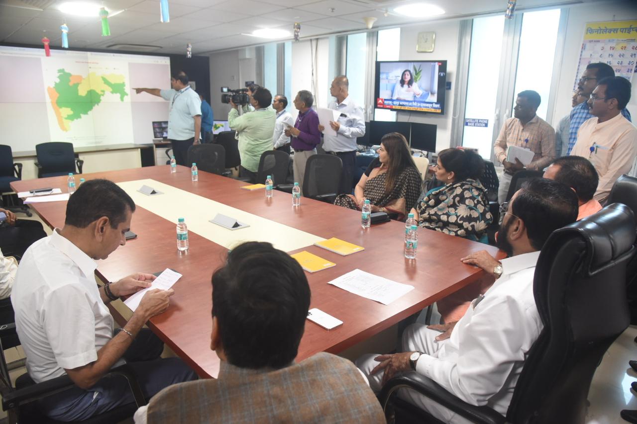He was accompanied by guardian ministers for Mumbai and Mumbai suburbs Deepak Kesarkar and Mangal Prabhat Lodha, respectively, their cabinet colleague Girish Mahajan, state chief secretary Sujata Saunik, Municipal commissioner Bhushan Gagrani, and senior IAS officer IS Chahal