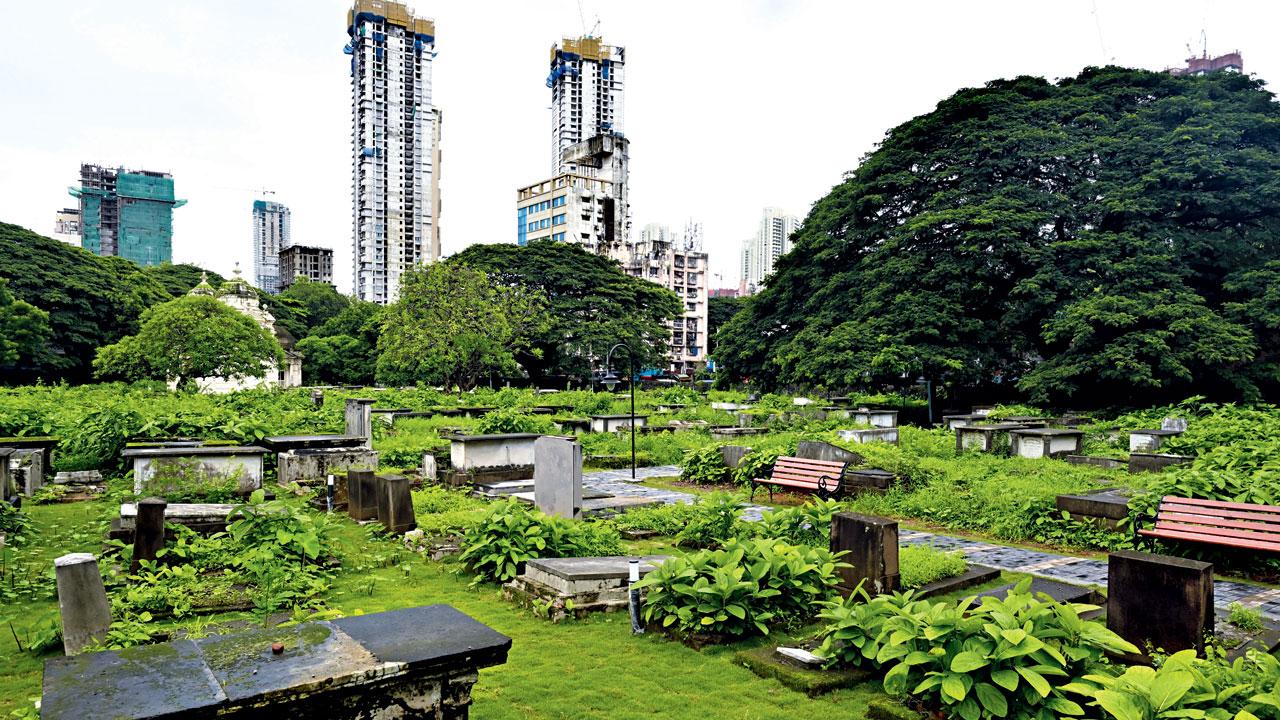 A revamped part of the cemetery. PICs/ANURAG AHIRE