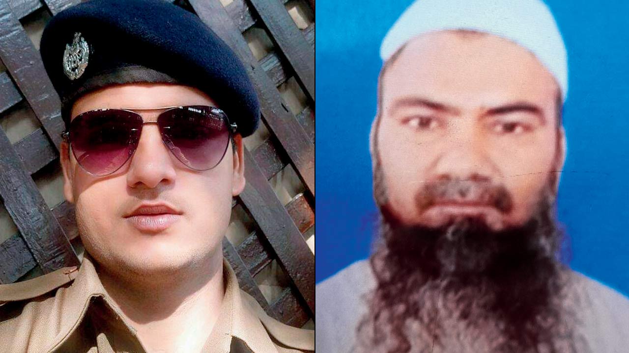 The accused Chetan Singh Chaudhary (right) Asghar Ali, one the victims who was shot