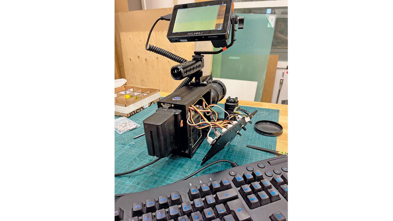 A movie still using the Raspberry Bi technology that is able to play up colours just like a high-def studio camera