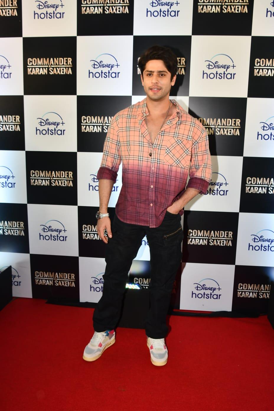 Ishq Vishq actor Jibraan Khan looked incredibly handsome in a peach and purple shirt paired with black jeans