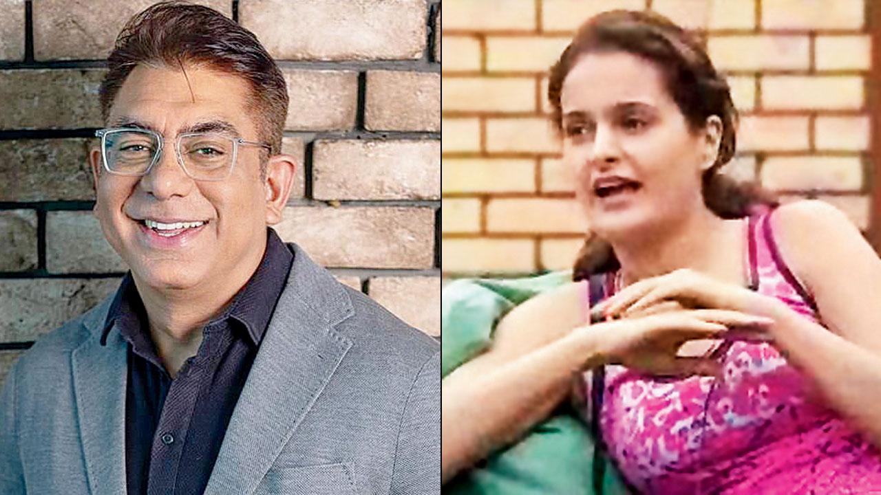 Deepak Dhar (left) Monica Bedi was under suspicion for her alleged connection with gangster Abu Salem