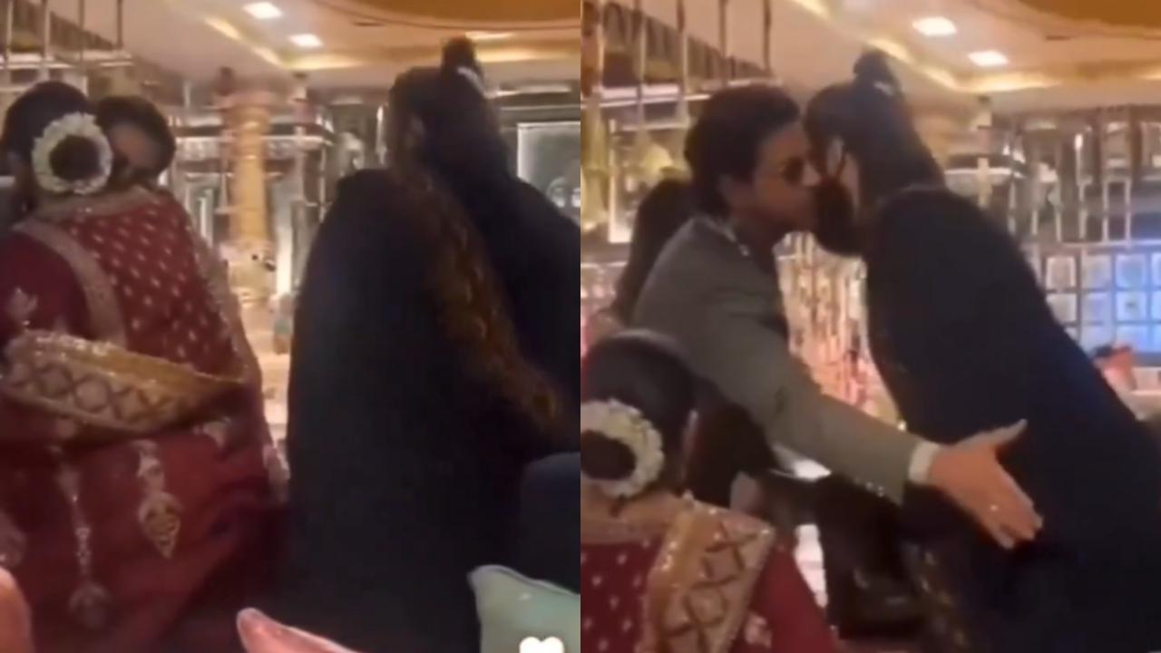 Anant Ambani and Radhika Merchant Wedding: Video of Shah Rukh Khan meeting pregnant Deepika Padukone melts hearts, watch