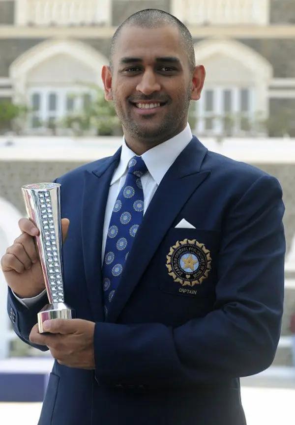 After winning the ICC World Cup in 2011, MS Dhoni promised to shave his head bald. Being a man of his word, he did shave his head. (Pic/ AFP)