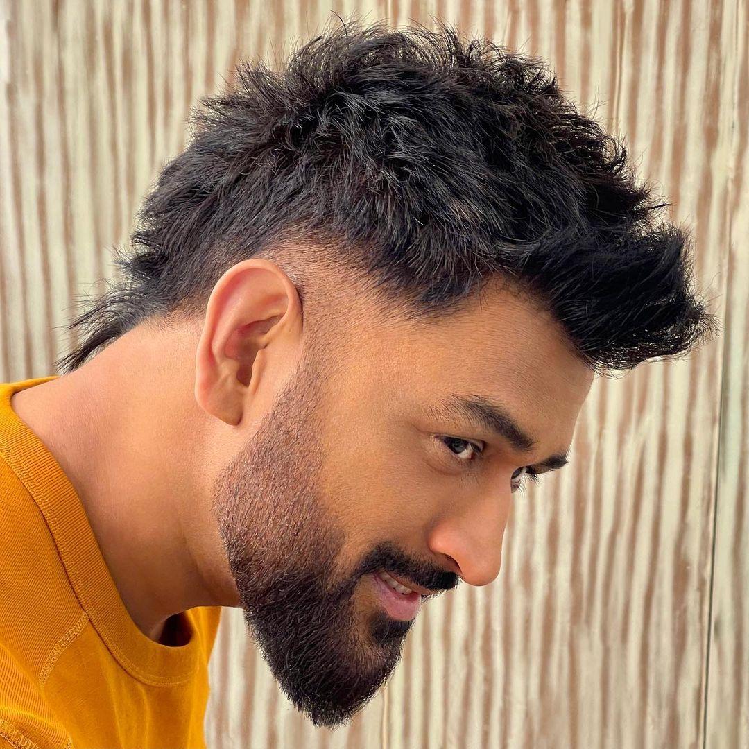 Oh, good lord, Mahi took everyone's breath away as his hairstylist shared a picture of himself with a Mohawk hairstyle and sharp beard. His female fans were drooling over his look, and honestly, we were too