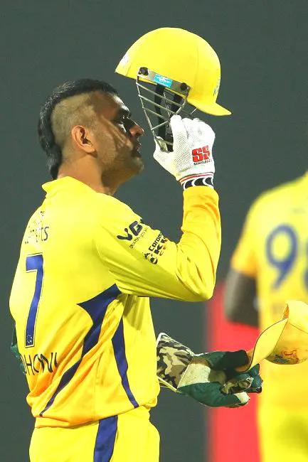 In this particular look, MS Dhoni was seen sporting a Mohawk hairstyle during a Chennai Super Kings match. Pic Courtesy/ CLT20