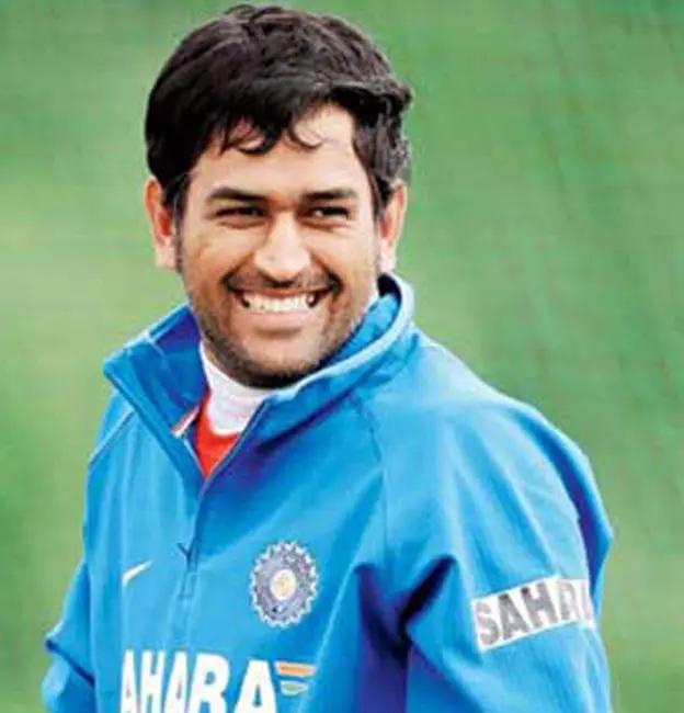 MS Dhoni, during a training session in 2012, sported a cute and smart hairstyle like a schoolboy.
