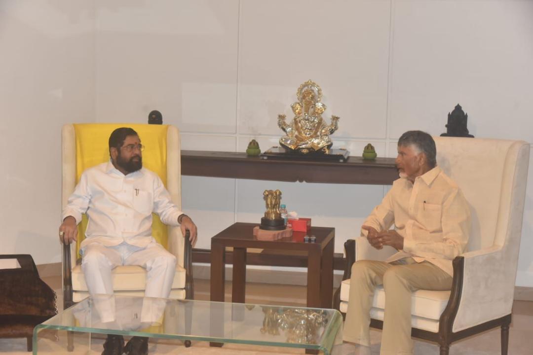 In Photos: Chandrababu Naidu meets Maharashtra CM Eknath Shinde in Mumbai