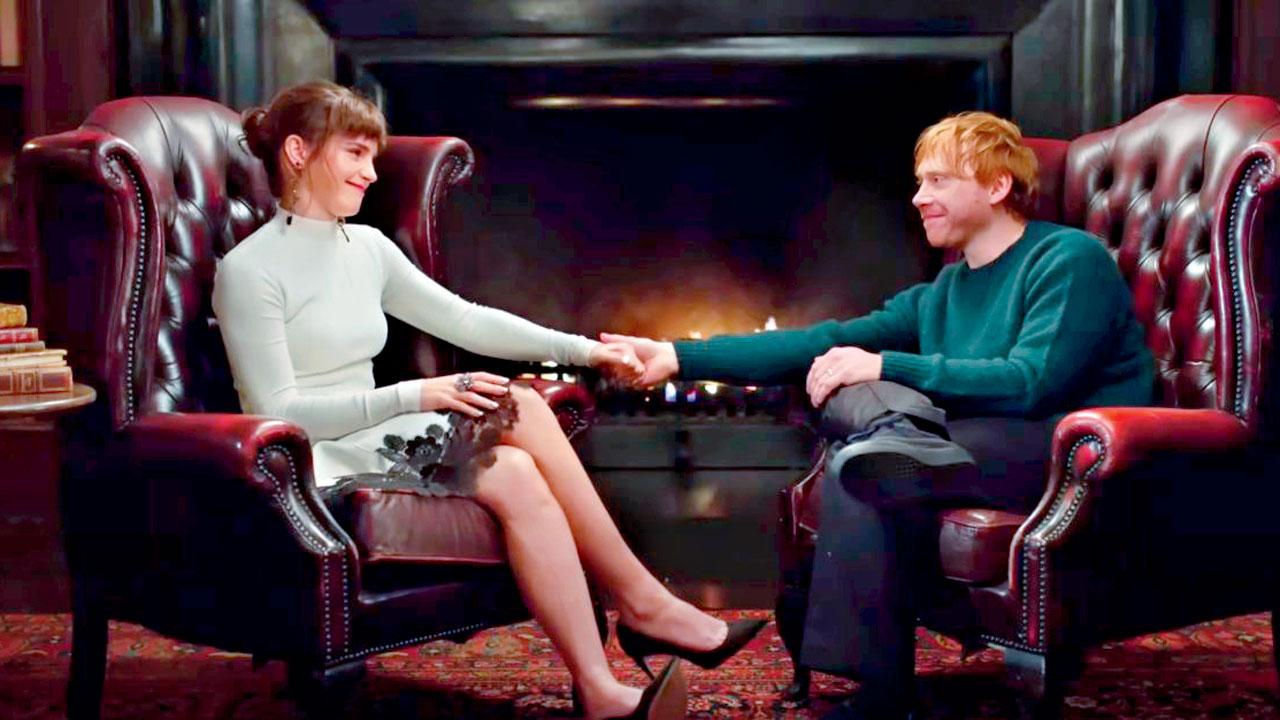 Emma Watson and Rupert Grint in the anniversary special 