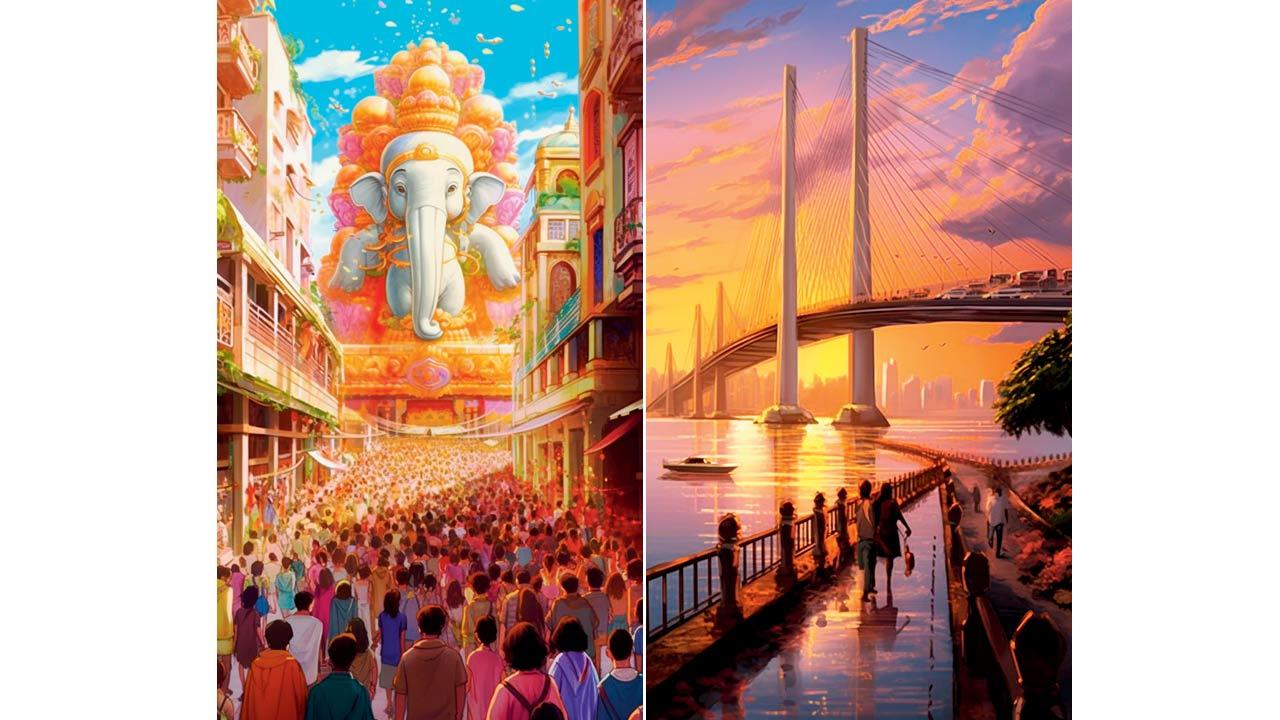 Mumbai’s adaptability and constant forward momentum resonates with Priyanku’s approach to AI art. Pic/Shadab Khan