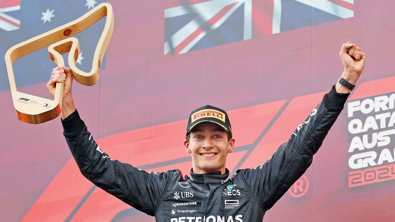 Mercedes’s Russell wins after Verstappen collides with Norris