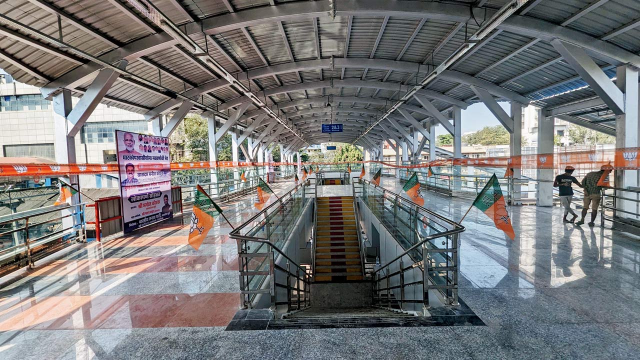 The 12-m-wide foot overbridge that is part of phase one