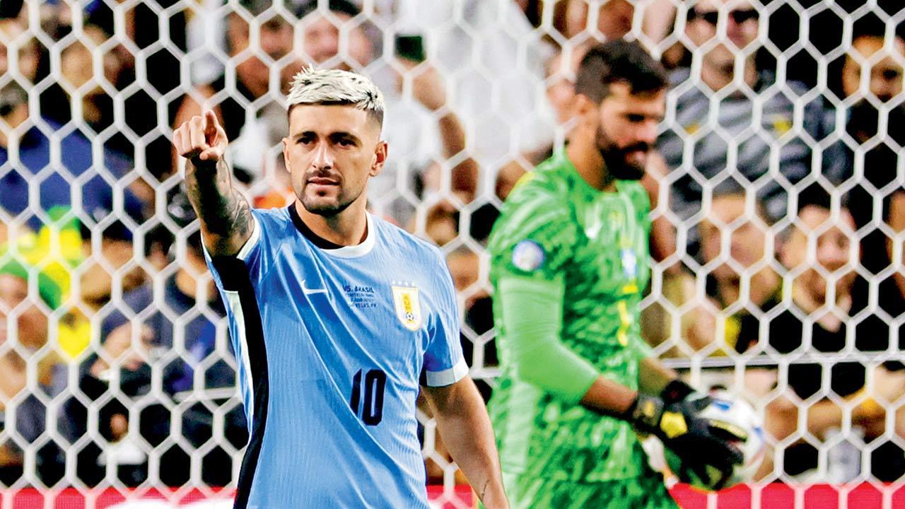 Uruguay stun Brazil; face Colombia in semi-finals