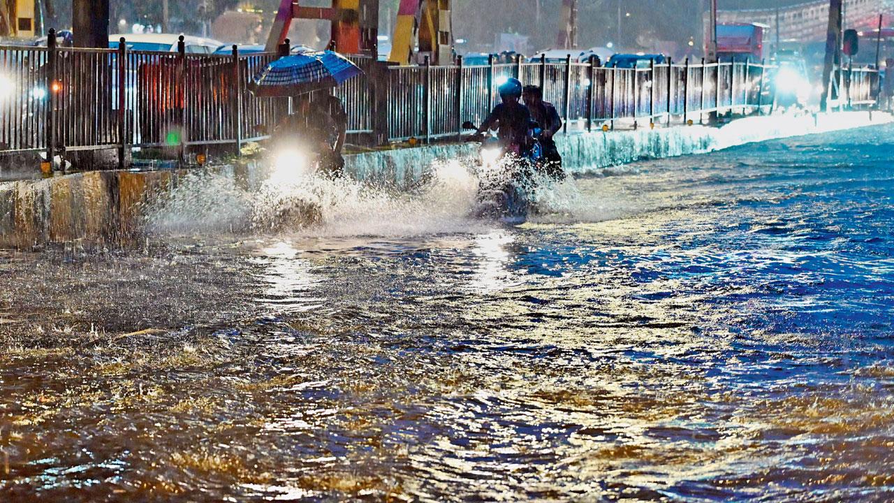 Hindmata, which tends to get flooded every monsoon, on July 7, 2023. Pic/Ashish Raje