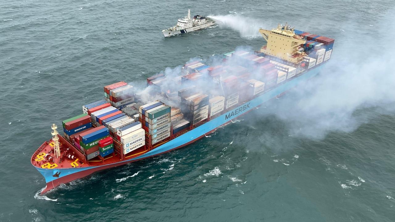 IN PHOTOS: ICG deploys three ships for firefighting operation