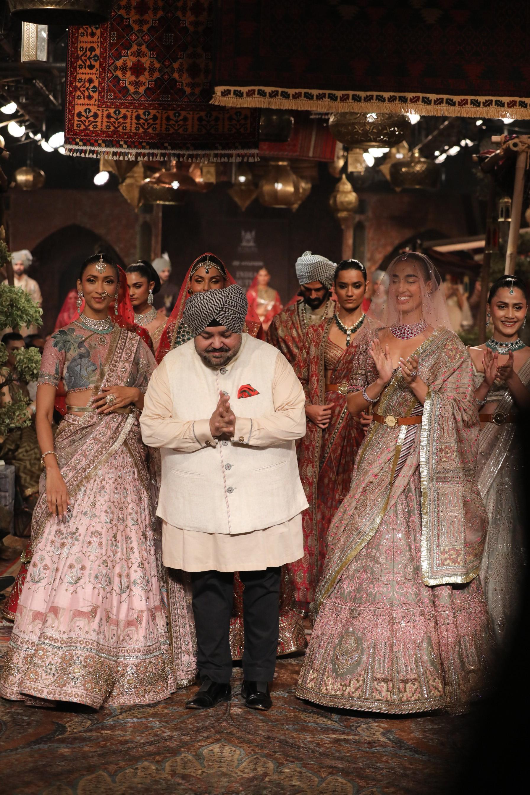 Renowned fashion designer JJ Valaya showcased his latest collection 'Muraqqa' on day 4 of India Couture Week 2024 in Delhi