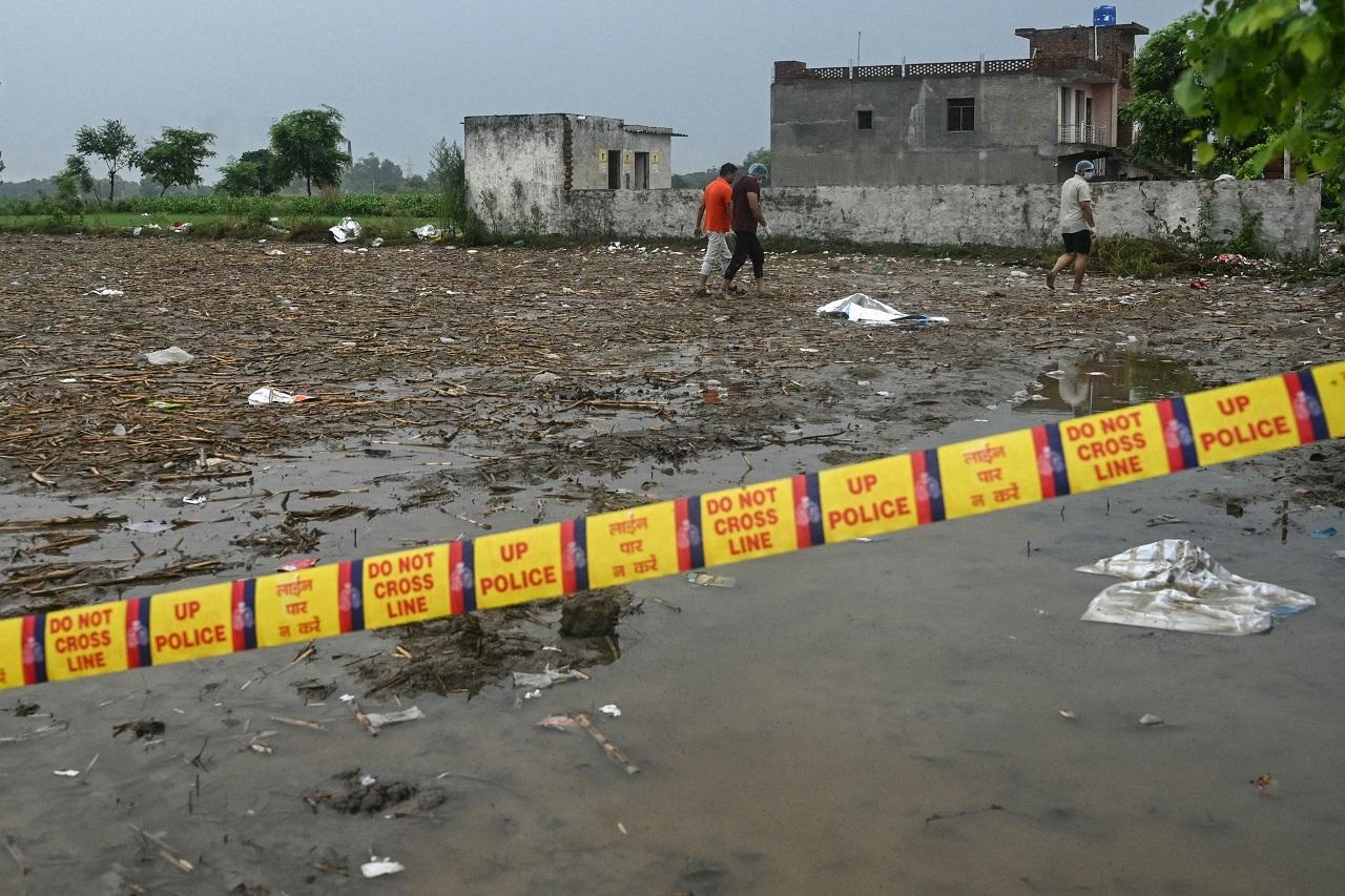 A pile of slippers at the spot were mute testimony to the tragedy that had befallen so many