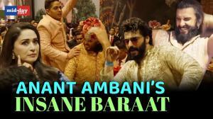 Madhuri, Priyanka, Ranveer's Fiery Performances at Anant Ambani's Baraat