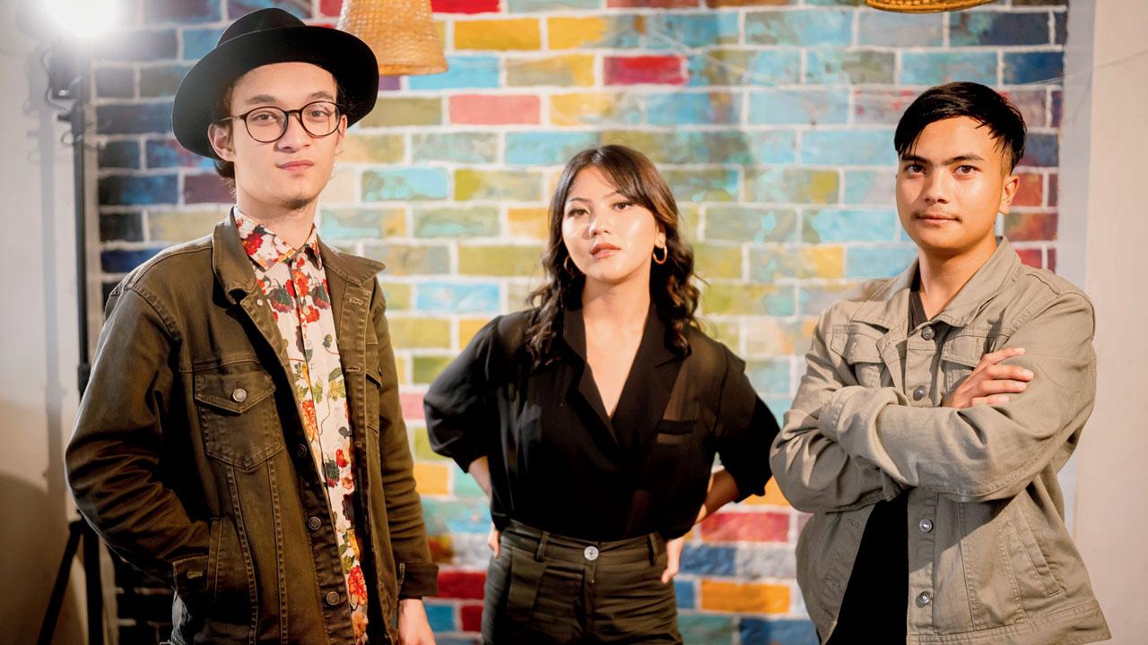 Zediah Hynnewtie, Elza Rymbai and John Rymbai 