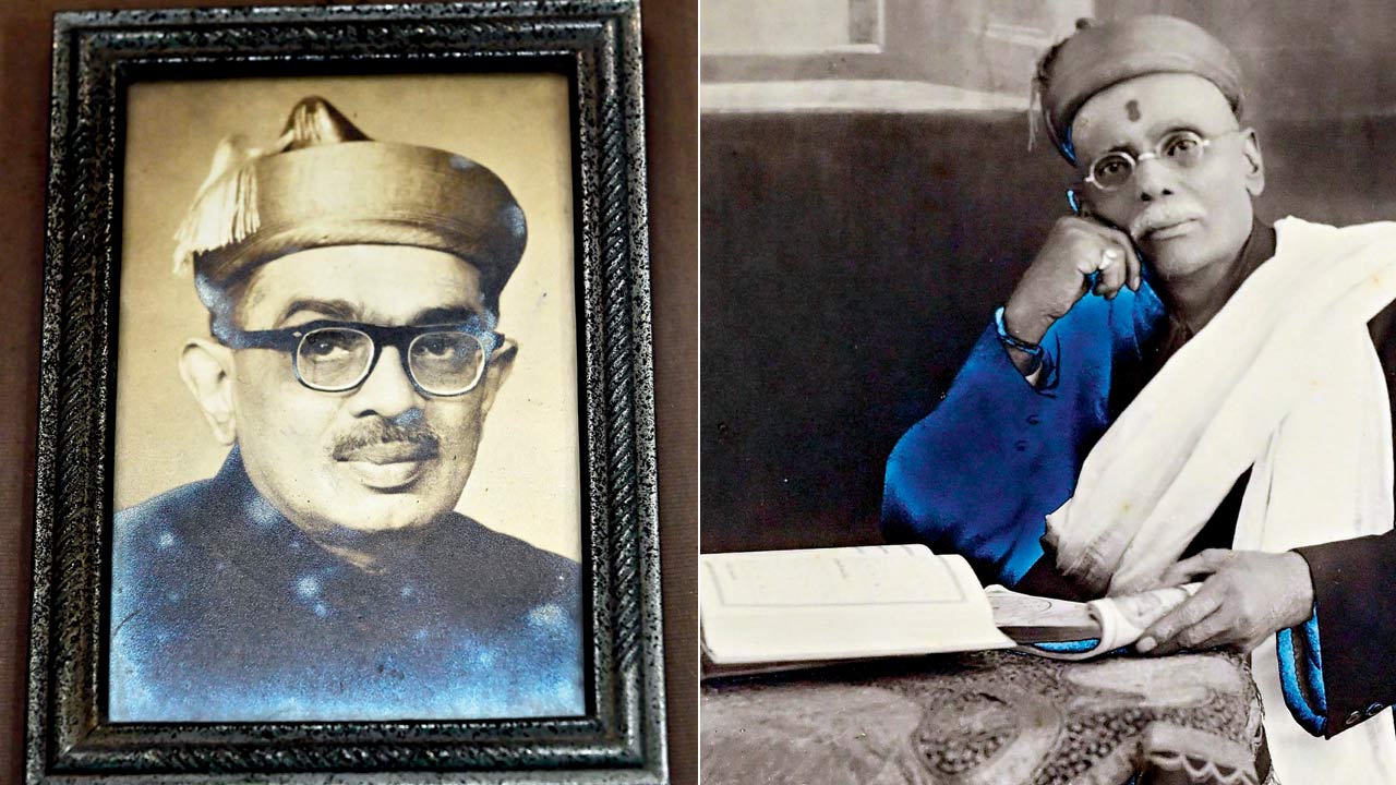 Grandfather Rajguru Ramkrishna Pandit and Great-grandfather Rajguru Hareshwar Pandit