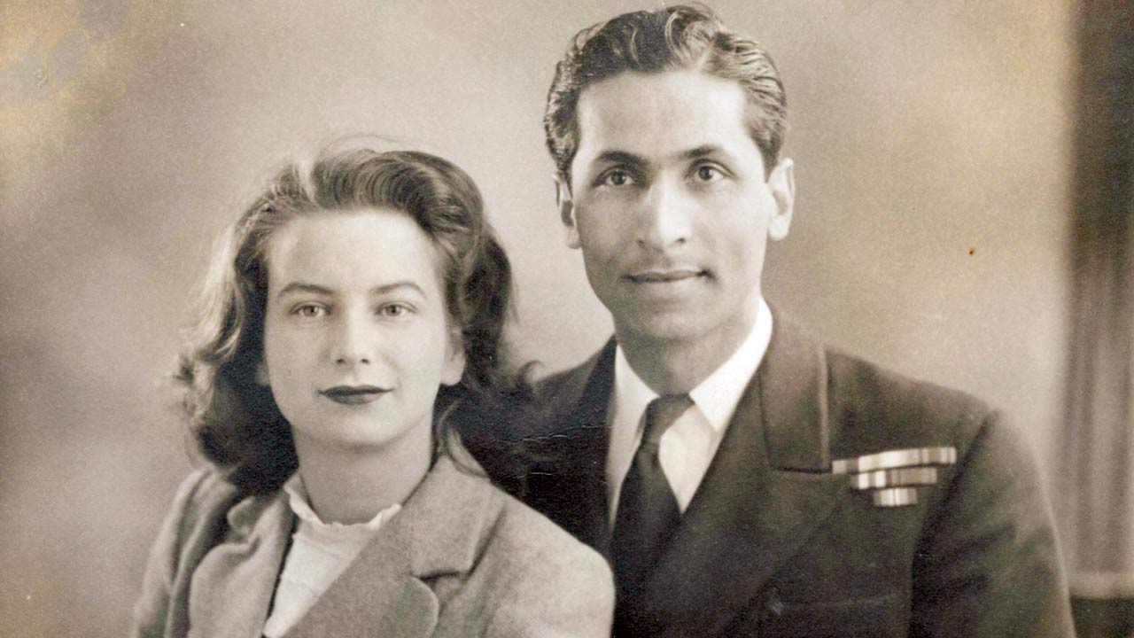 Sylvia and Kawas Nanavati in happier times shortly after their marriage  in 1949
