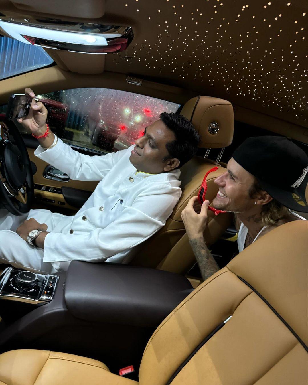 As the pop star posted this particular picture, fans started calling the driver the 'luckiest man'
