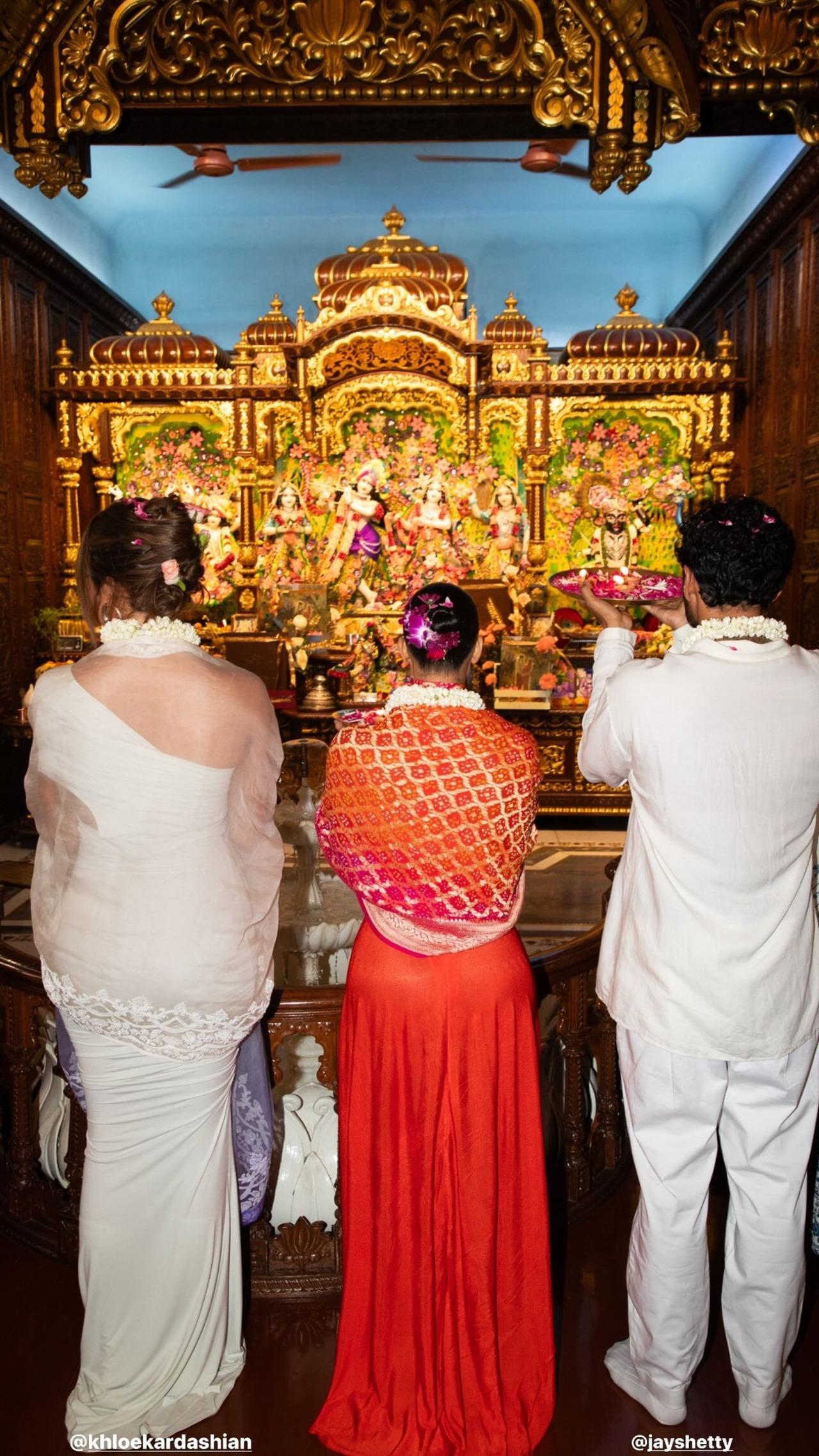 During their visit to the country, they also went to the famous ISKCON temple in Mumbai's Juhu