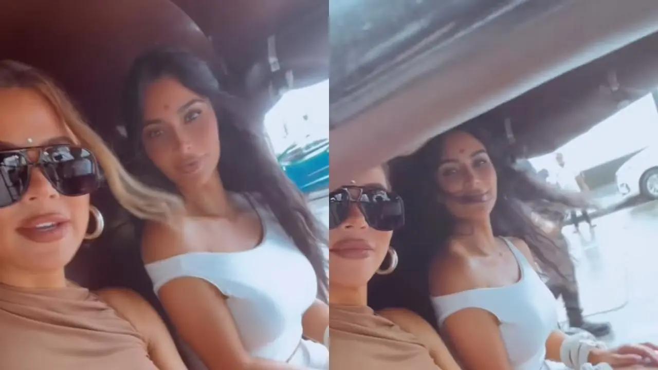 Anant Ambani and Radhika Merchant's wedding: A video of Kim and Khloe Kardashians enjoying a rickshaw ride in the Mumbai monsoon has made its way onto social media. Read the full story here