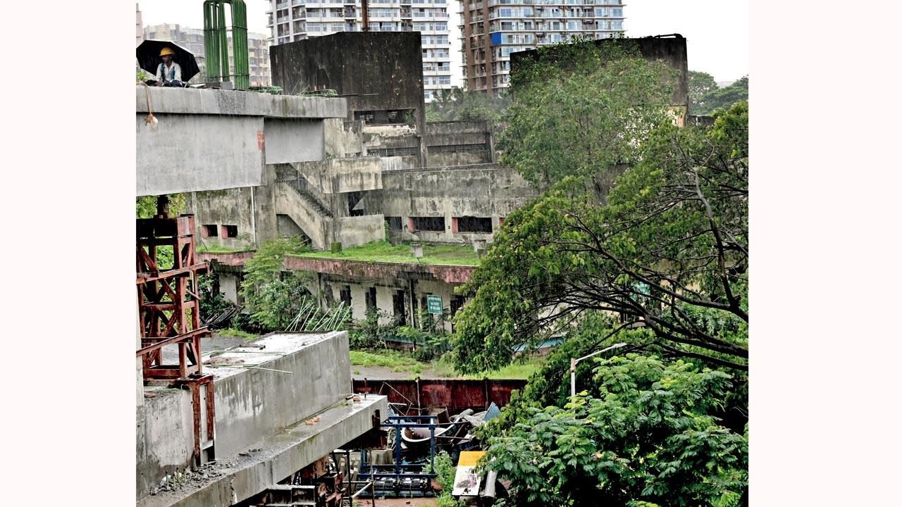 The plot that was once used by Mother Dairy at Nehru Nagar, Kurla East. Pic/Sayyed Sameer Abedi