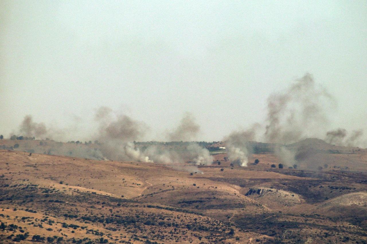 Hezbollah has escalated tensions with Israel by launching a large barrage of rockets following the killing of a top commander in southern Lebanon, Al Jazeera reported