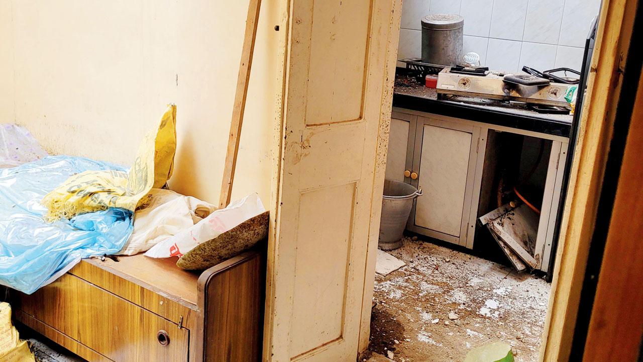 The Rane’s kitchen earlier in the day