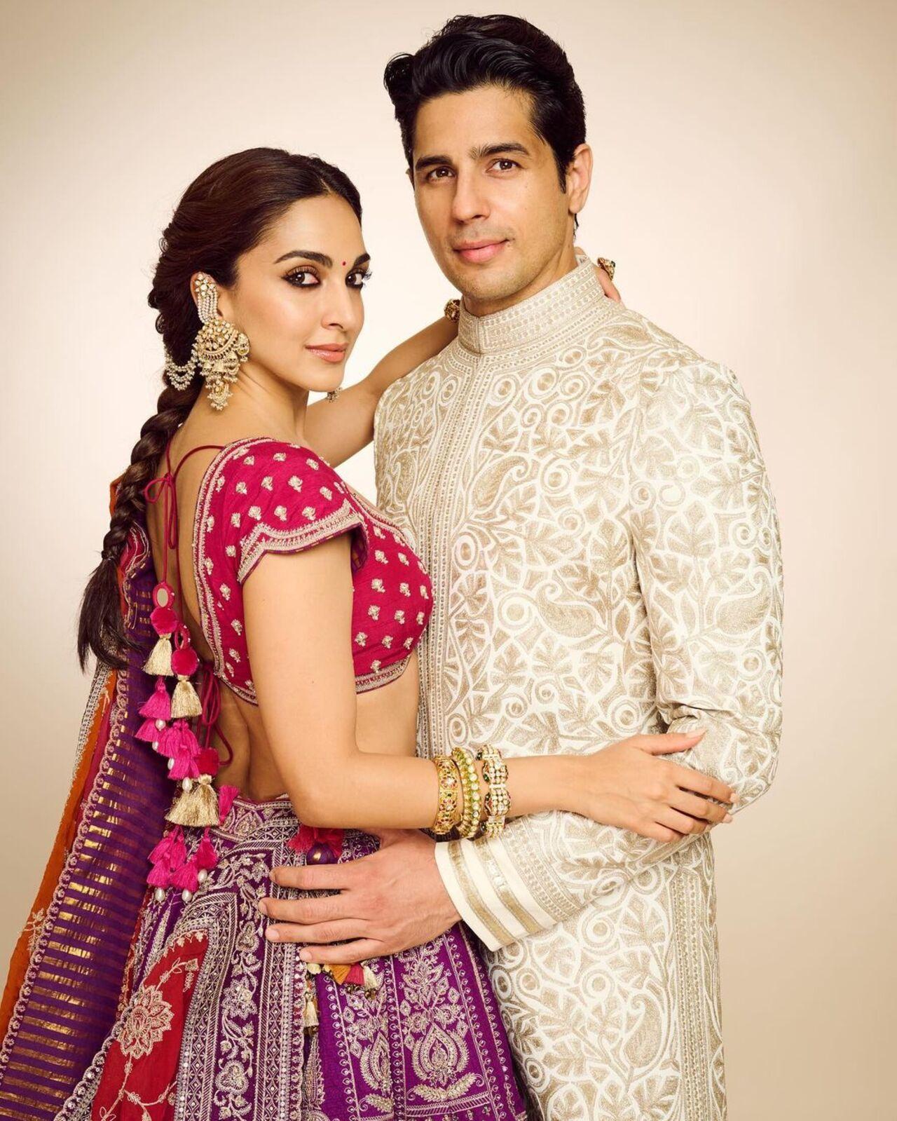 Kiara Advani and Sidharth Malhotra, who are also attending the special day of Anant and Radhika, chose to put their best ethnic feet forward