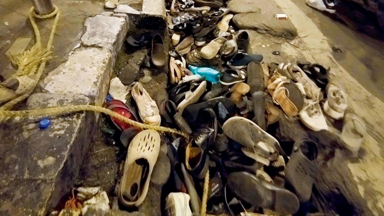 A lot of “sole”searching on Marine Drive. PIC/KIRTI SURVE PARADE